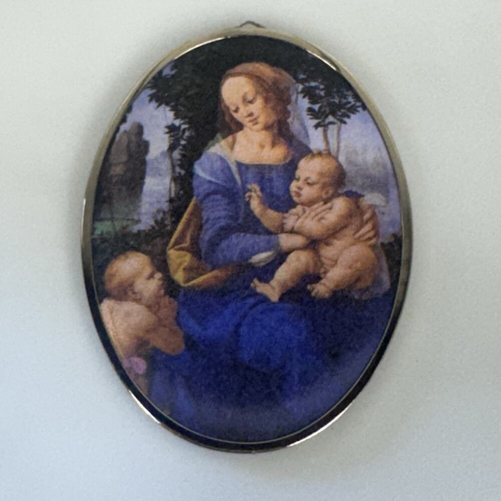 1986 Hallmark Ornament Di Cridi's Madonna And Child & The Infant St. John